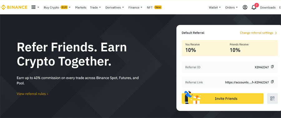 binance referral codes