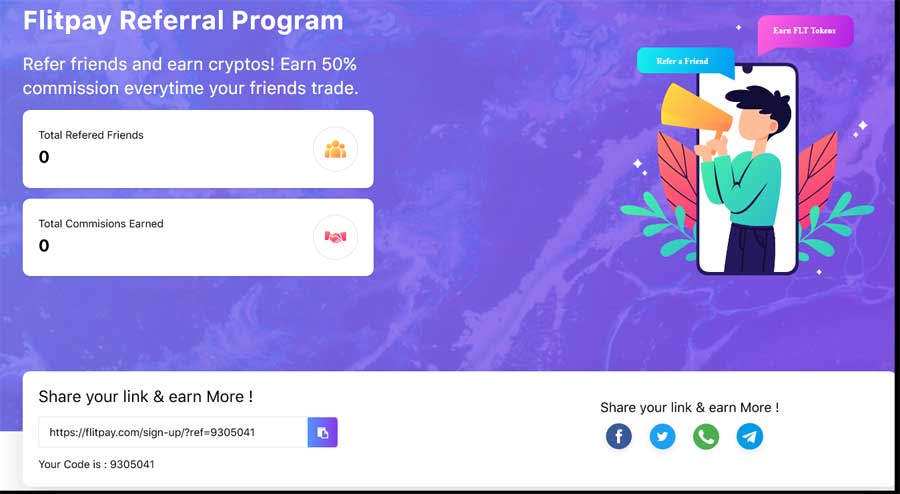 flitpay referral code