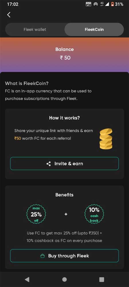 fleek app refer and earn